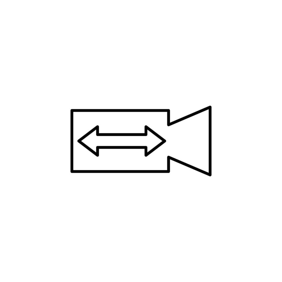 Schalter Video Zeichen Vektor Symbol Illustration