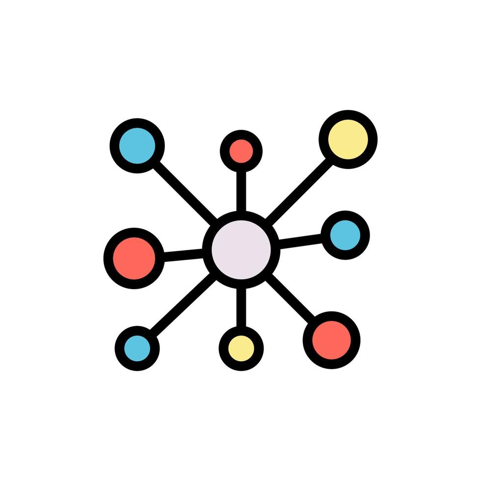 Atom, Chemie Vektor Symbol Illustration