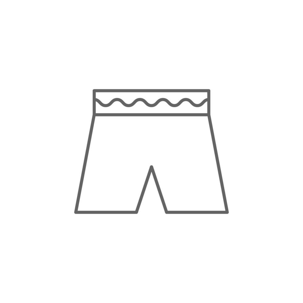 Badeanzug Vektor Symbol Illustration