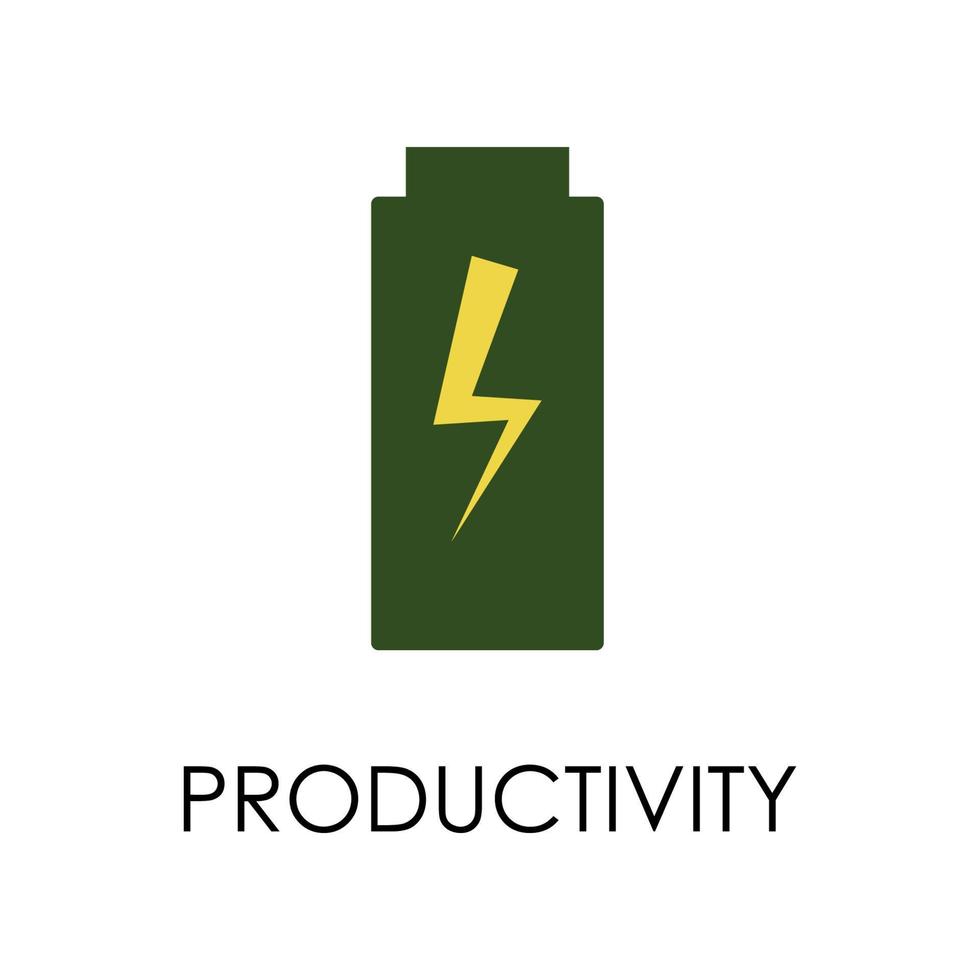 farbig Produktivität Vektor Symbol Illustration