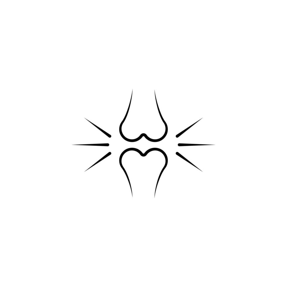 Knochen, Knochen Vektor Symbol Illustration