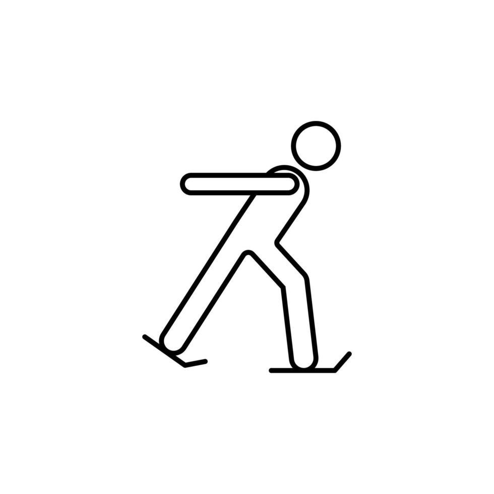 Eis Skaten Zeichen Vektor Symbol Illustration