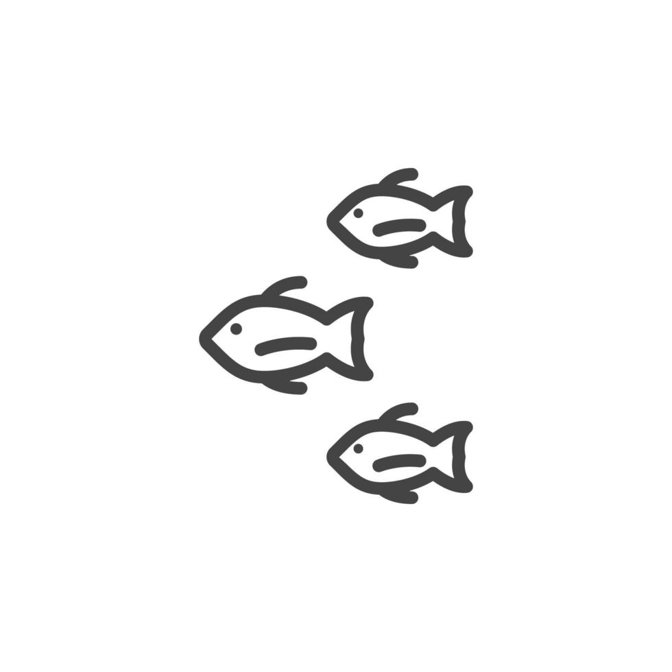 fisk vektor ikon illustration