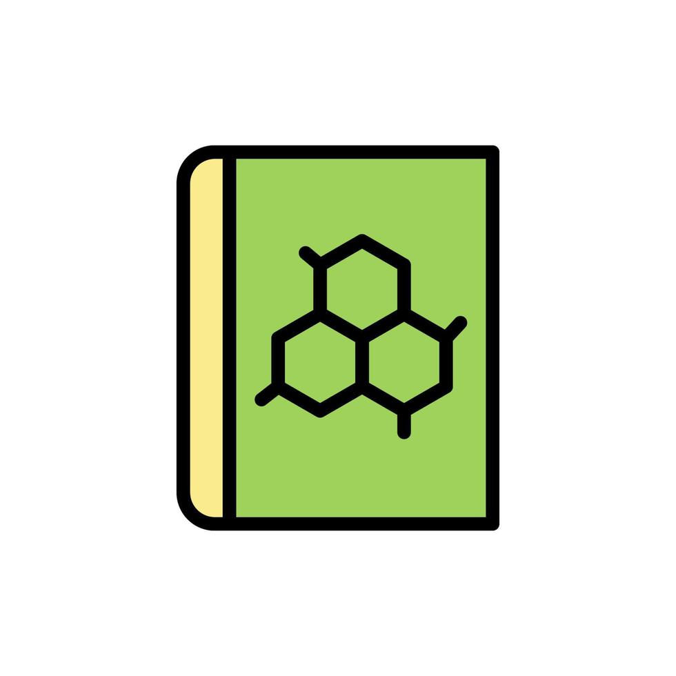Buch, Chemie Vektor Symbol Illustration