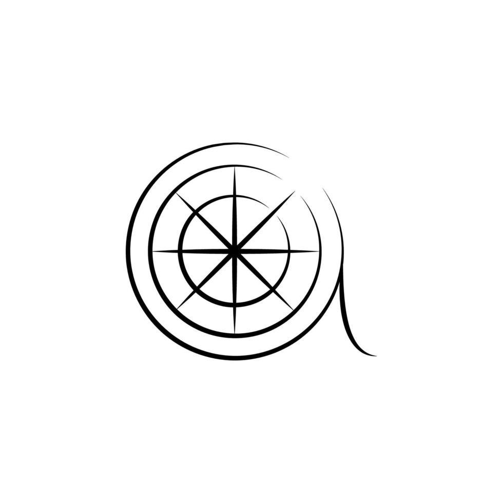 Film outine Logo Stil Vektor Symbol Illustration