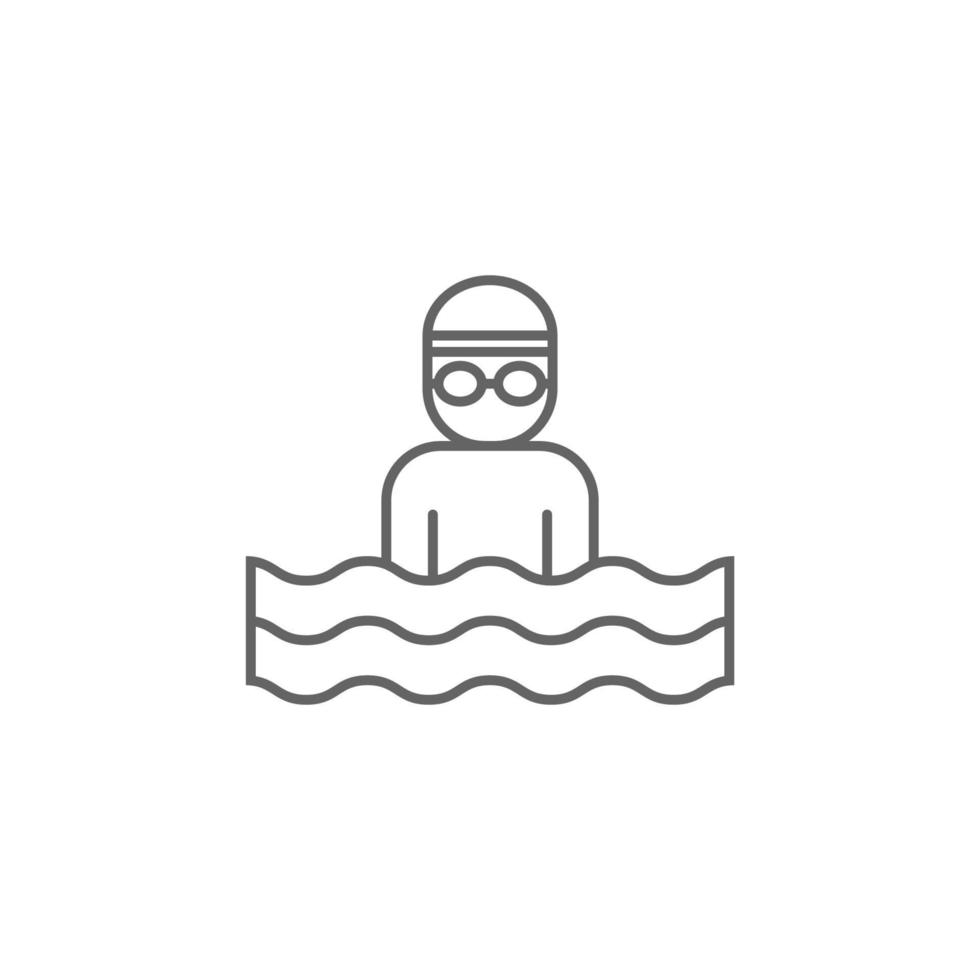 Schwimmer Vektor Symbol Illustration