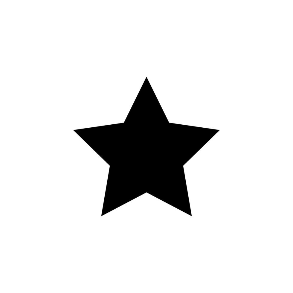 fünfzackig Star Vektor Symbol Illustration