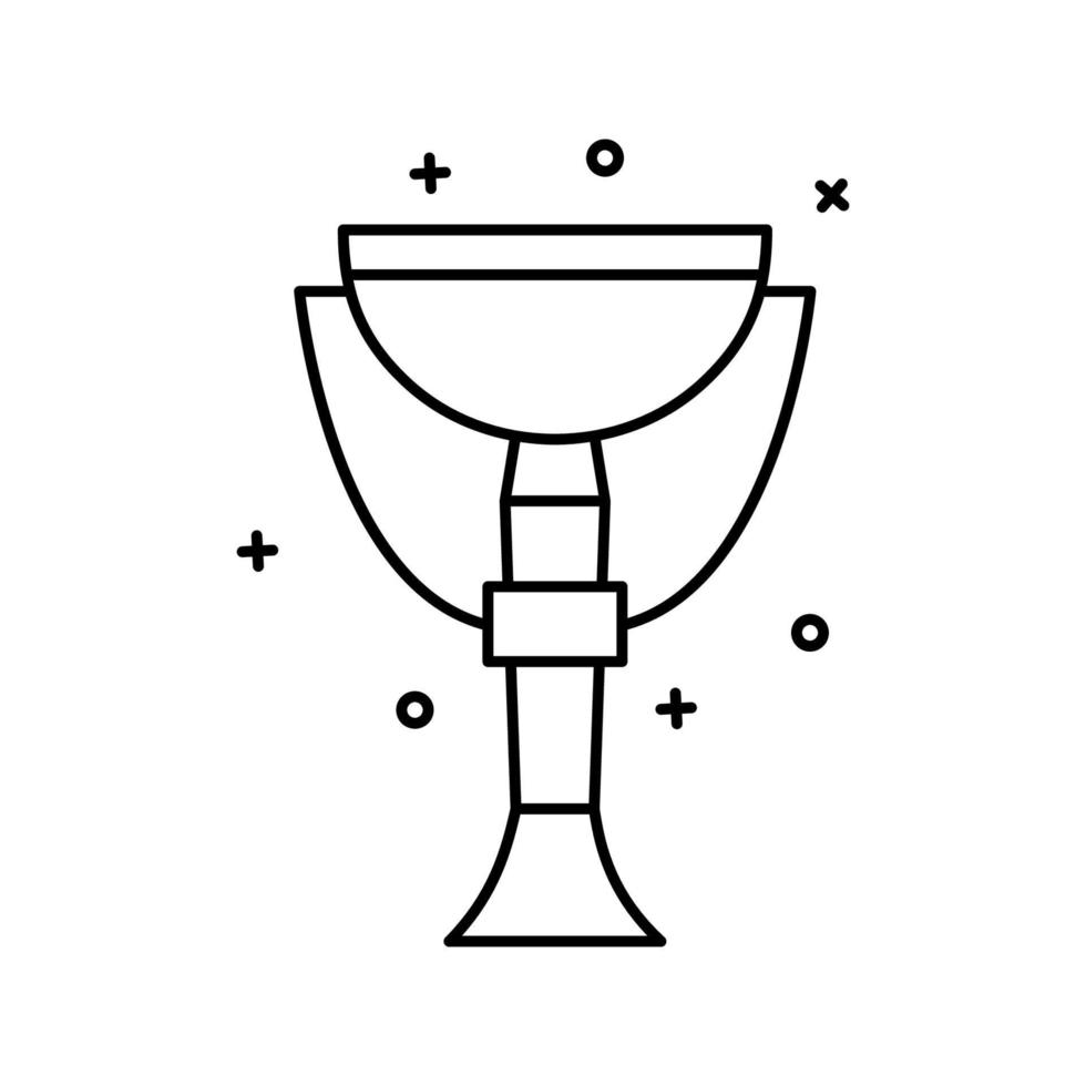 vergeben, Champion, Tasse Vektor Symbol Illustration