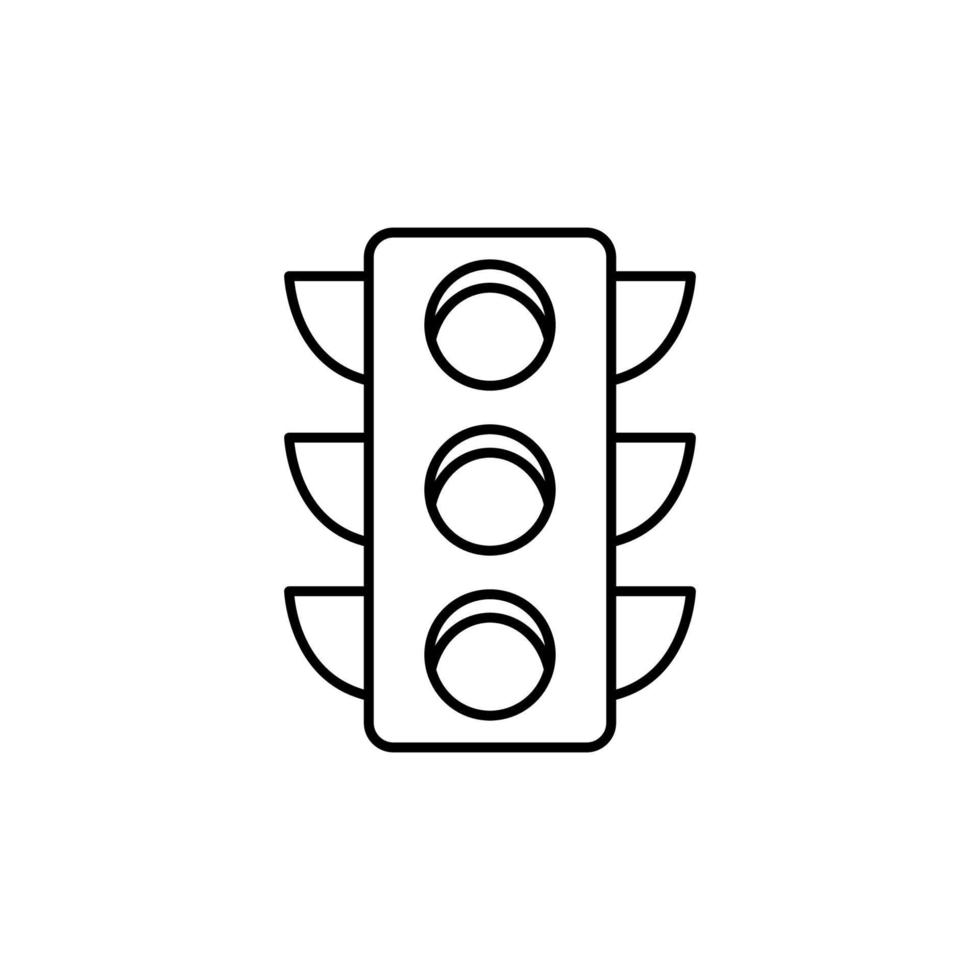 der Verkehr Licht, Auto Vektor Symbol Illustration