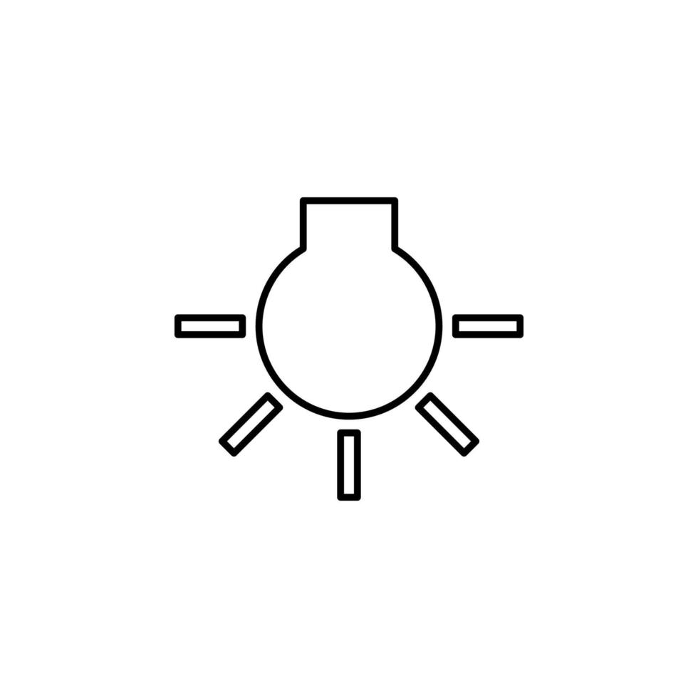 glödande tecken vektor ikon illustration