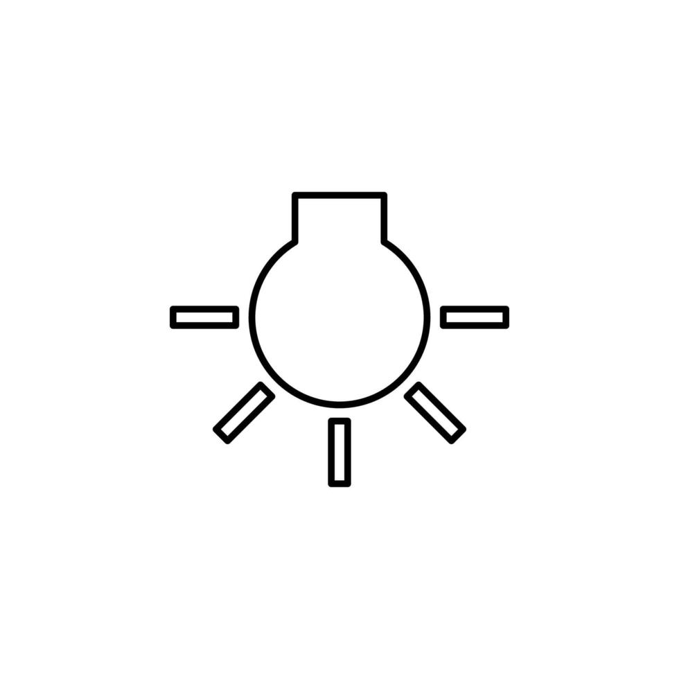 weißglühend Zeichen Vektor Symbol Illustration