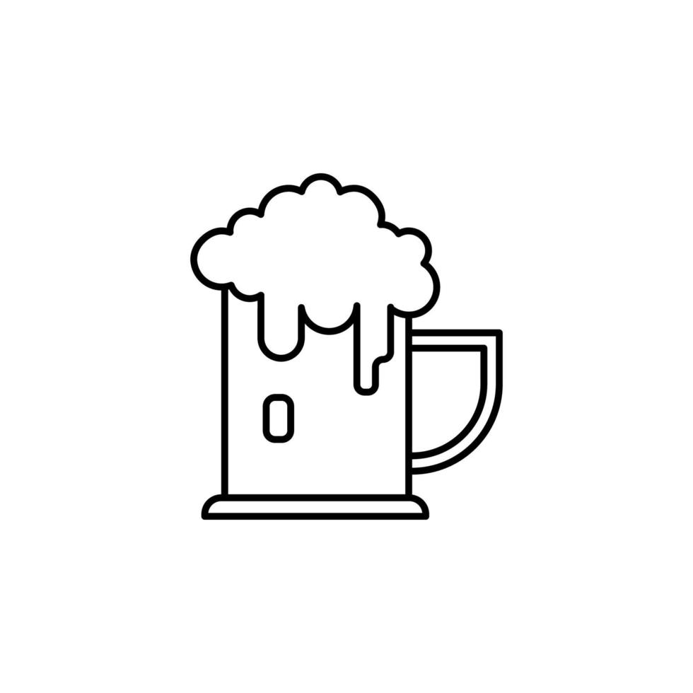 Patrick Tag, Alkohol, Bier, trinken, Glas Vektor Symbol Illustration