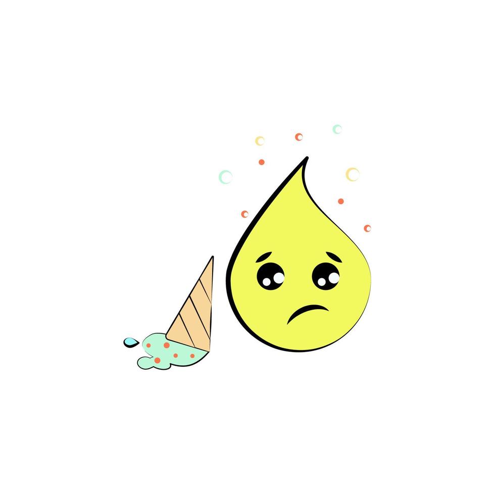 Emoji gleichgültig Vektor Symbol Illustration