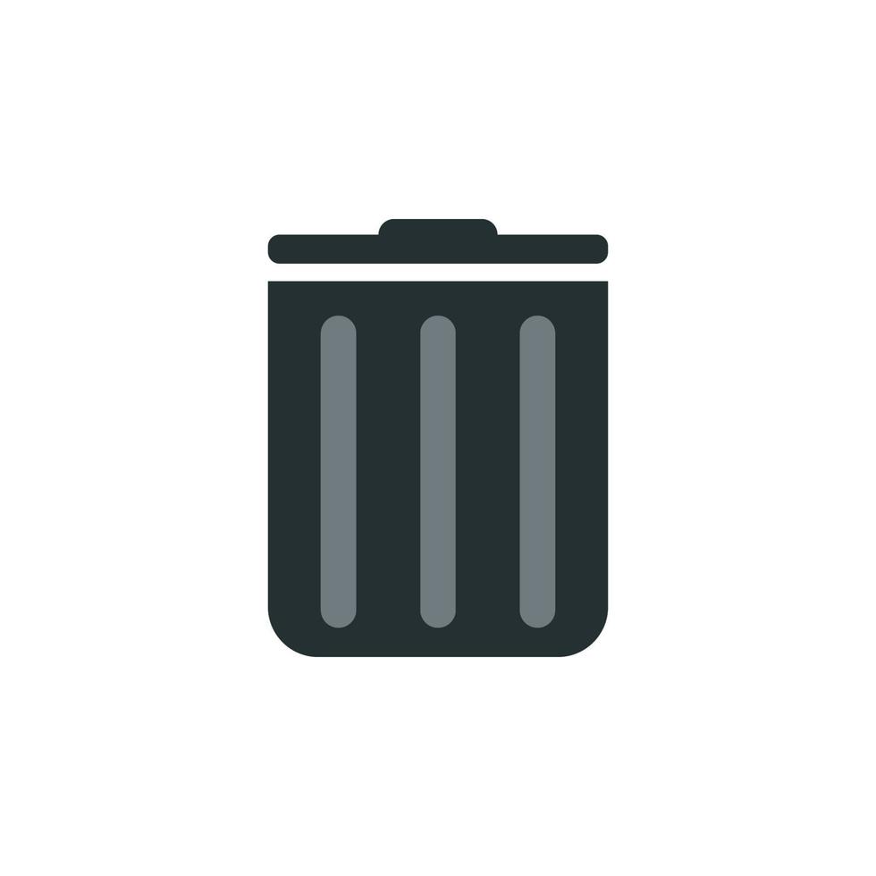 Müll Box Vektor Symbol Illustration