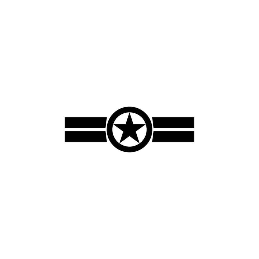 Star im ein Kreis Vektor Symbol Illustration