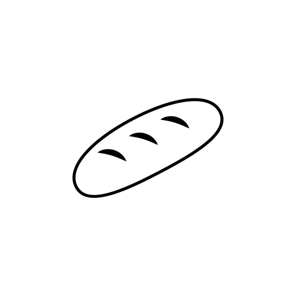 bröd av bröd vektor ikon illustration
