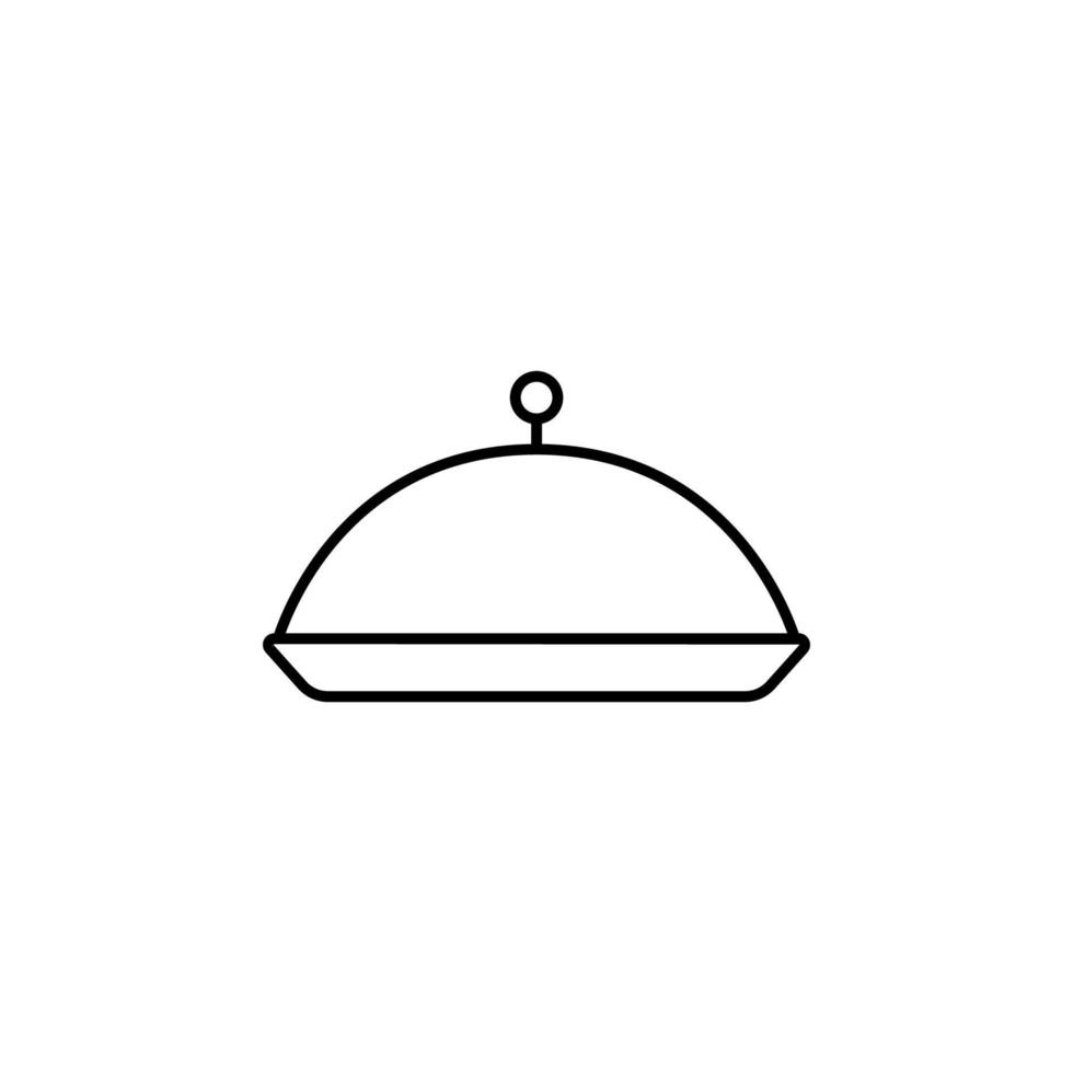restaurang bricka vektor ikon illustration