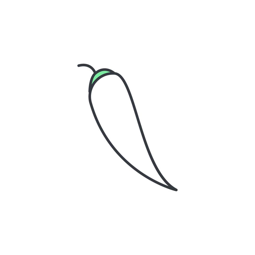 chili peppar vektor ikon illustration