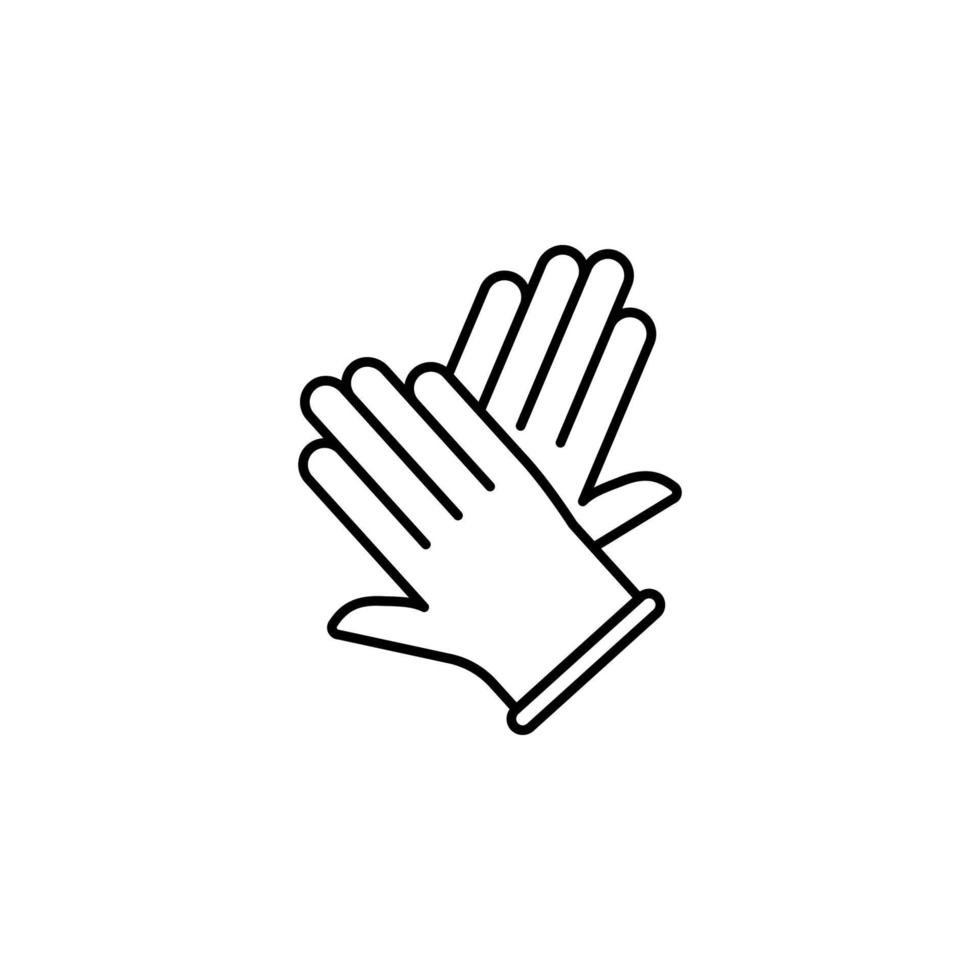 händer, kirurgisk handskar vektor ikon illustration