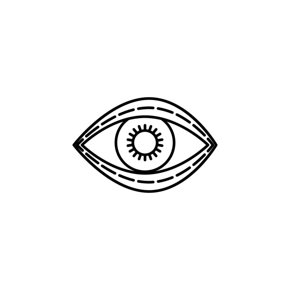 Blepharoplastik Vektor Symbol Illustration