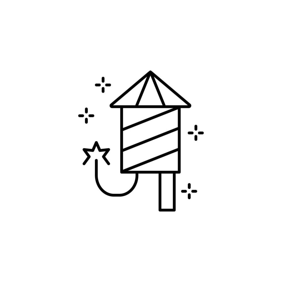 Gruß, Feuerwerk Vektor Symbol Illustration