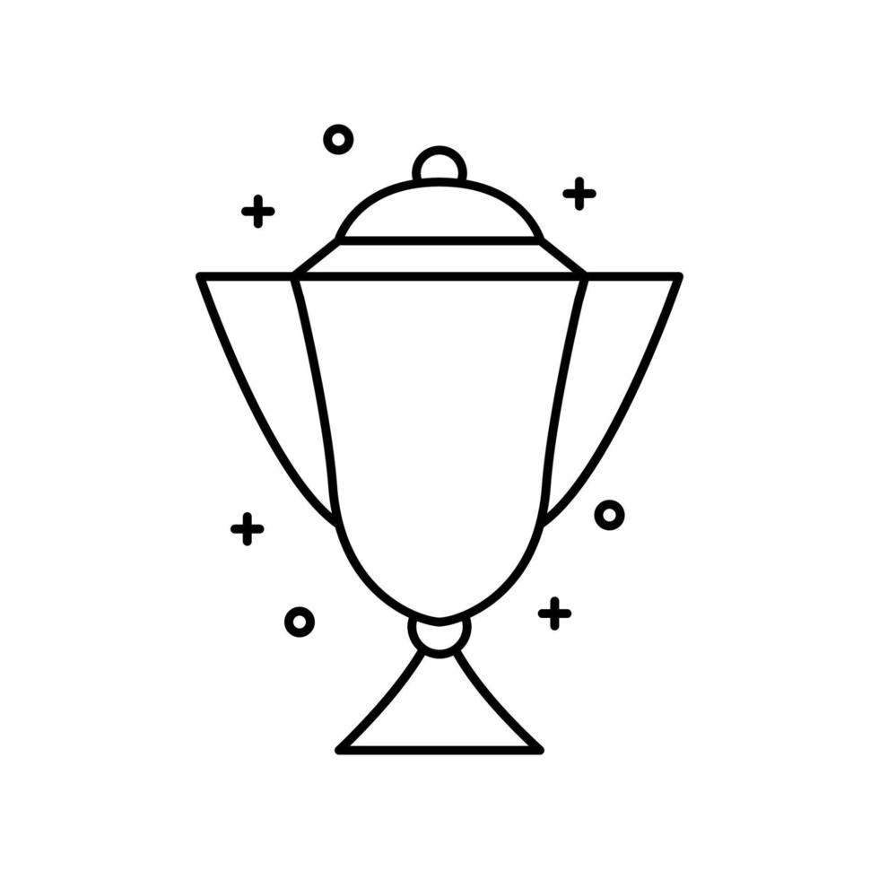 vergeben, Gewinner, Tasse Vektor Symbol Illustration