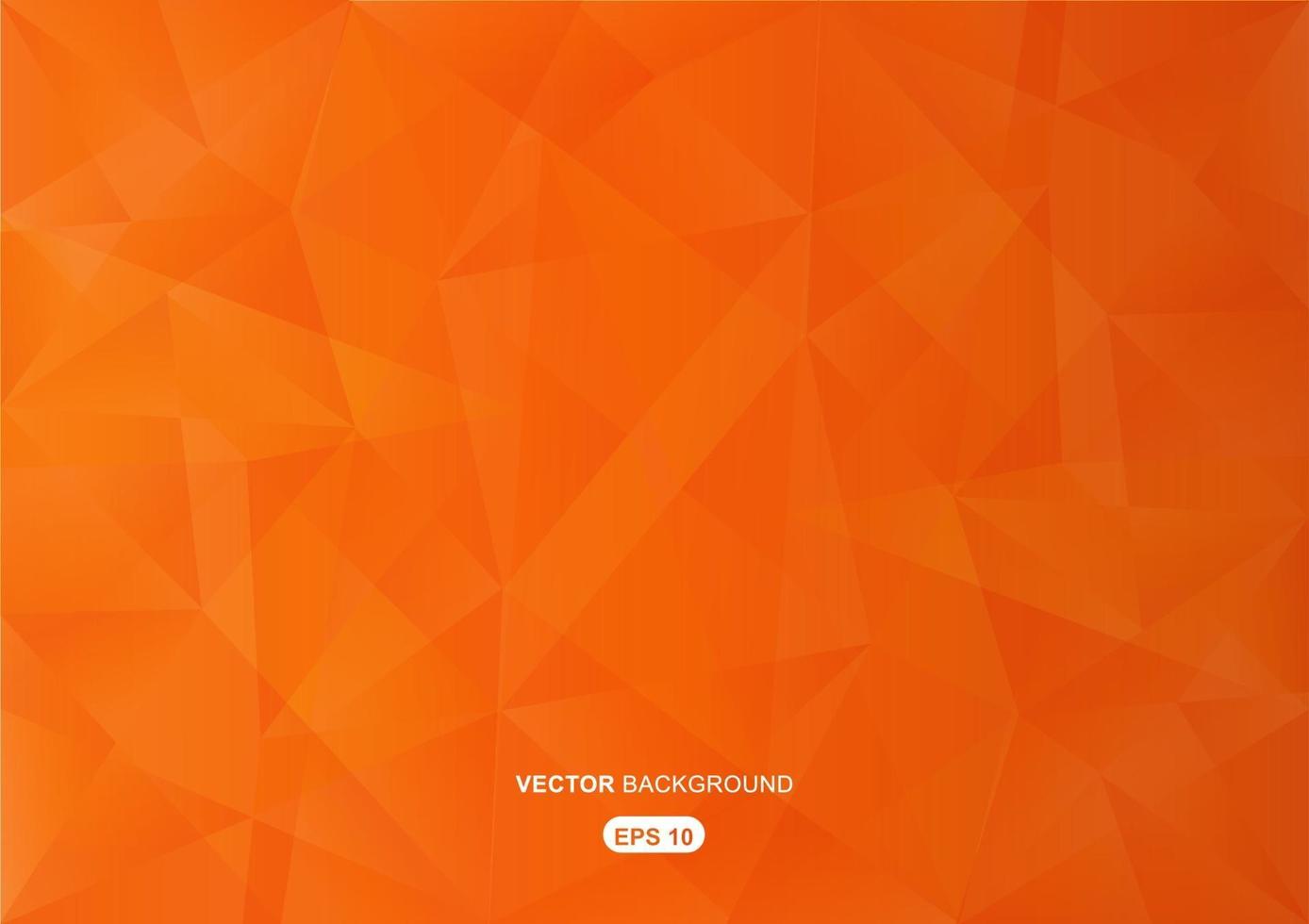 orange abstrakter geometrischer Hintergrund mit Polygonen vektor