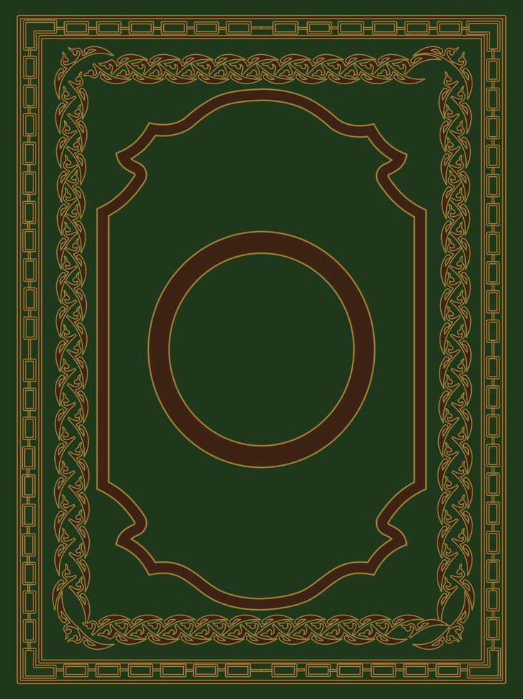 islamic bok omslag design al quran vektor