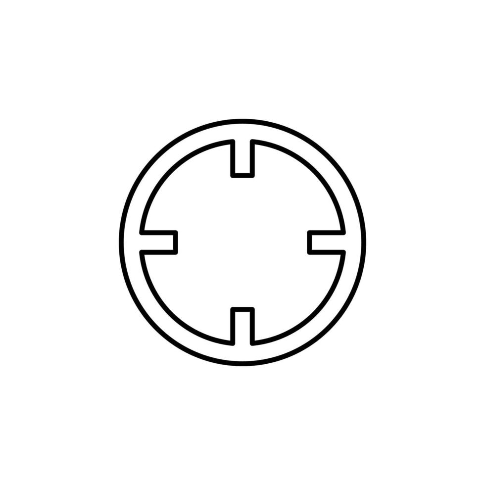 hårkors tecken vektor ikon illustration