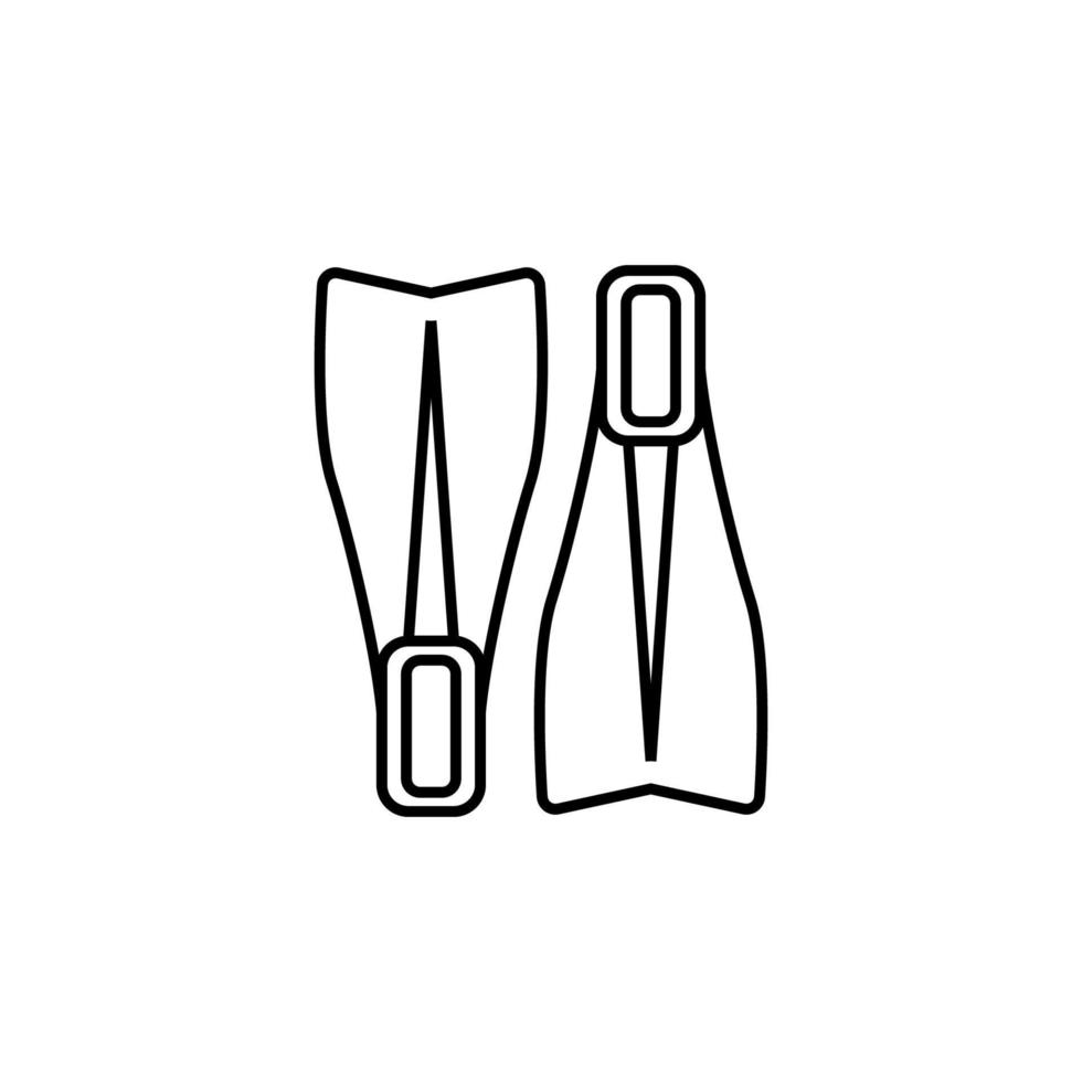 simfötter vektor ikon illustration
