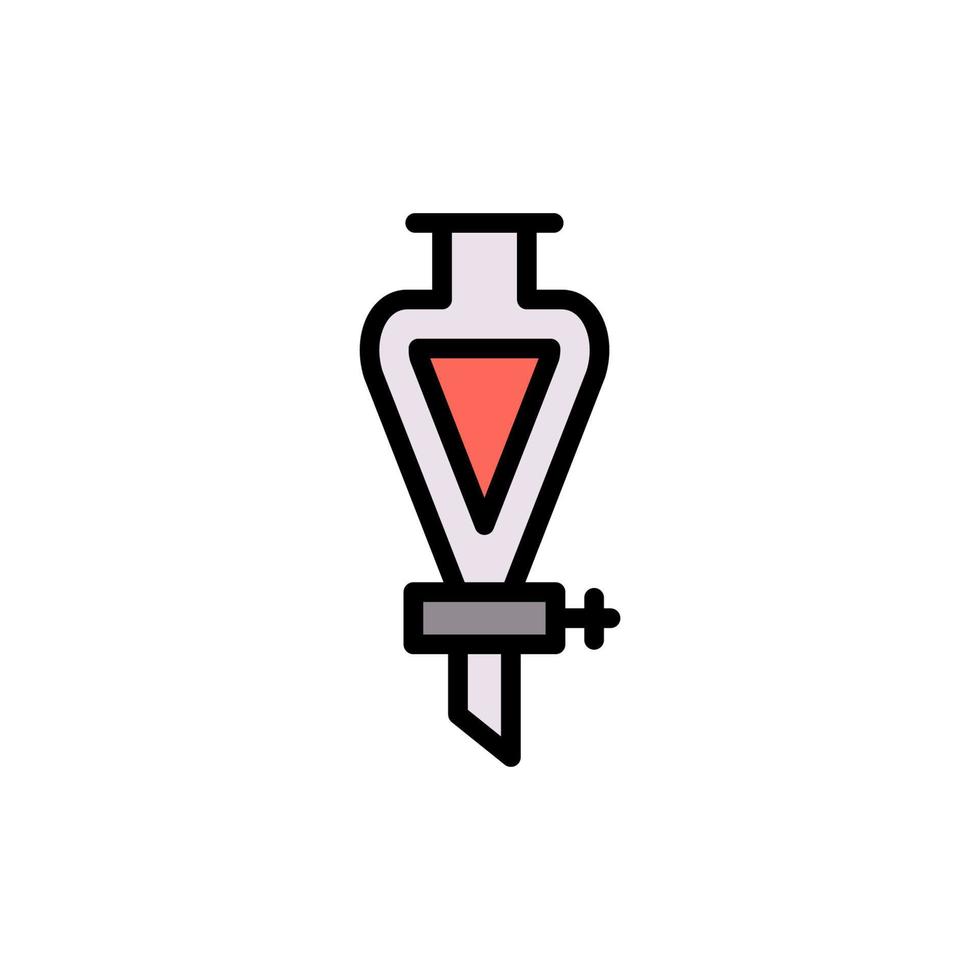 Flasche, Chemie Vektor Symbol Illustration