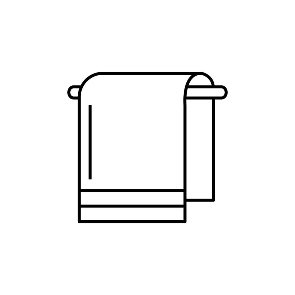 Handtuch, Stoff Vektor Symbol Illustration