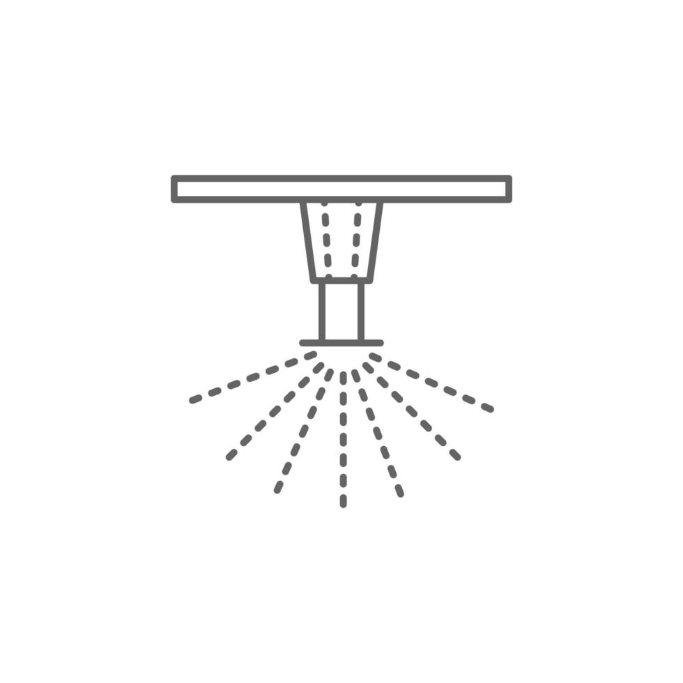 Notfälle, Sprinkler Vektor Symbol Illustration