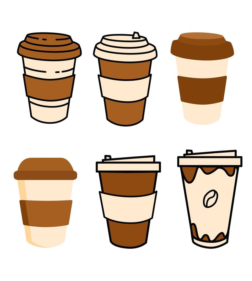 läckra kaffepapper kopp ikon. dryck vektor illustration design