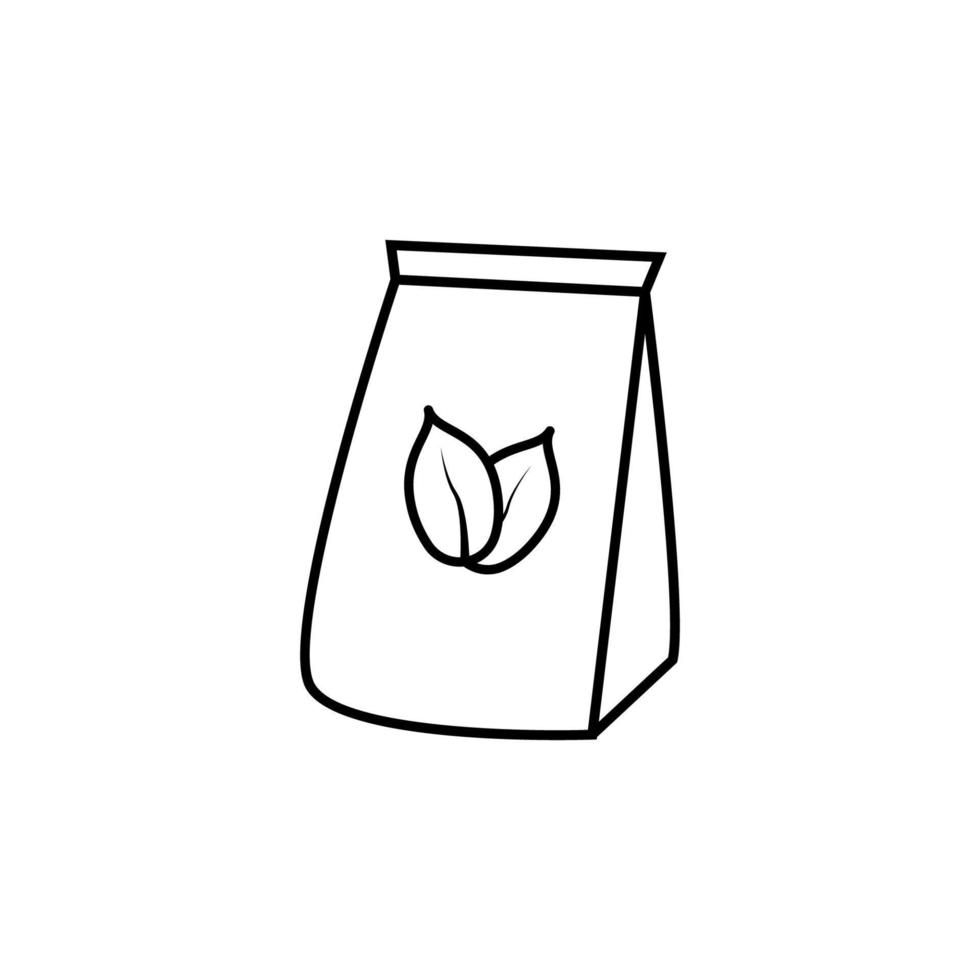 Tee Verpackung Vektor Symbol Illustration