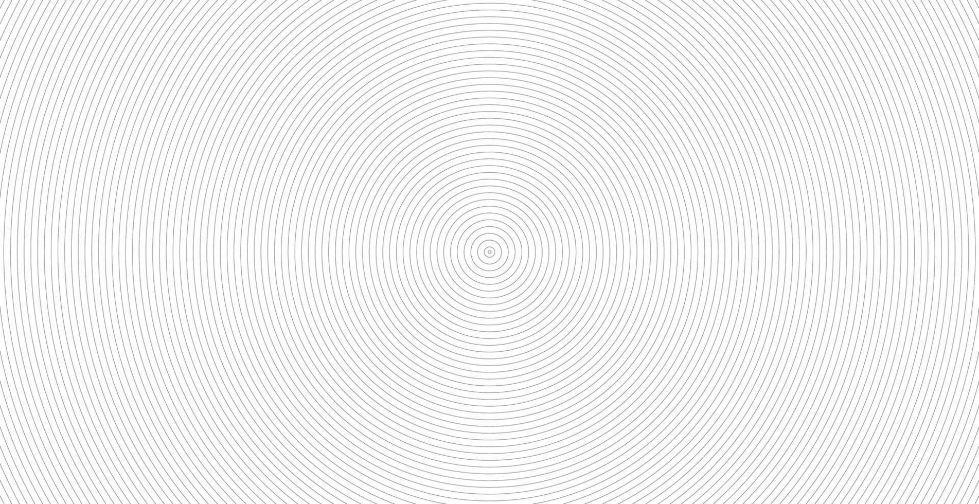 konzentrischer Kreis. Illustration für Schallwelle. abstraktes Kreislinienmuster. Schwarzweißgrafiken vektor