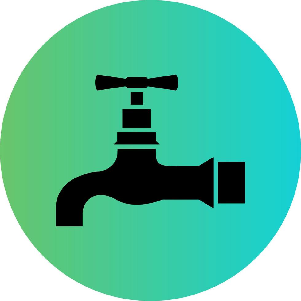 Wasserhahn-Vektor-Icon-Design vektor