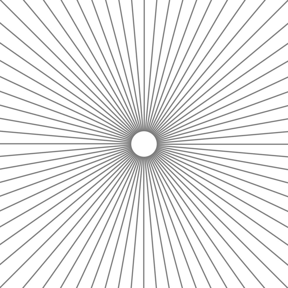 koncentrisk cirkel. illustration för ljudvåg. abstrakt cirkelmönster. svartvitt grafik vektor