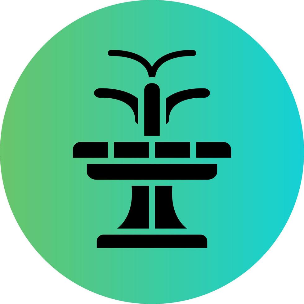 Brunnen-Vektor-Icon-Design vektor