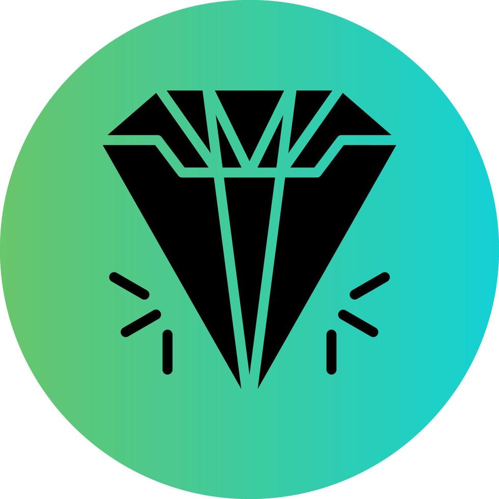 Diamant-Vektor-Icon-Design vektor