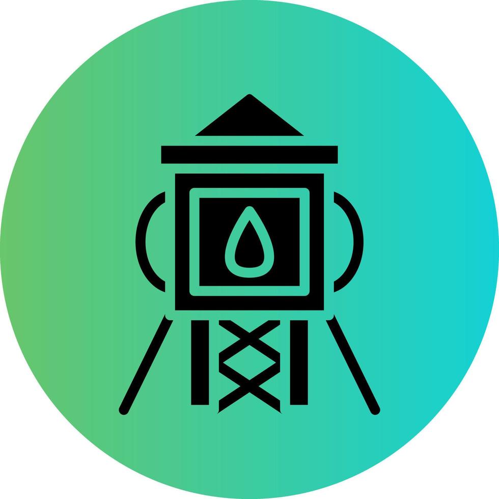 Wasserturm-Vektor-Icon-Design vektor