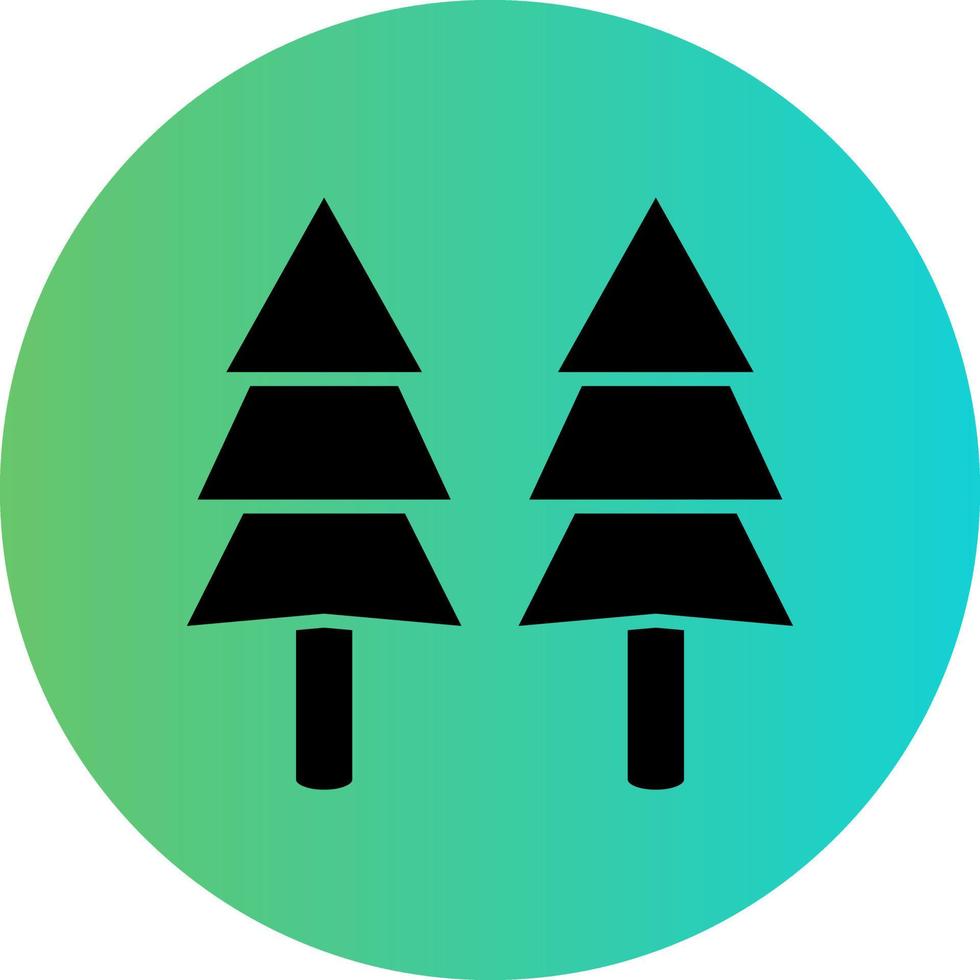 tall träd vektor ikon design