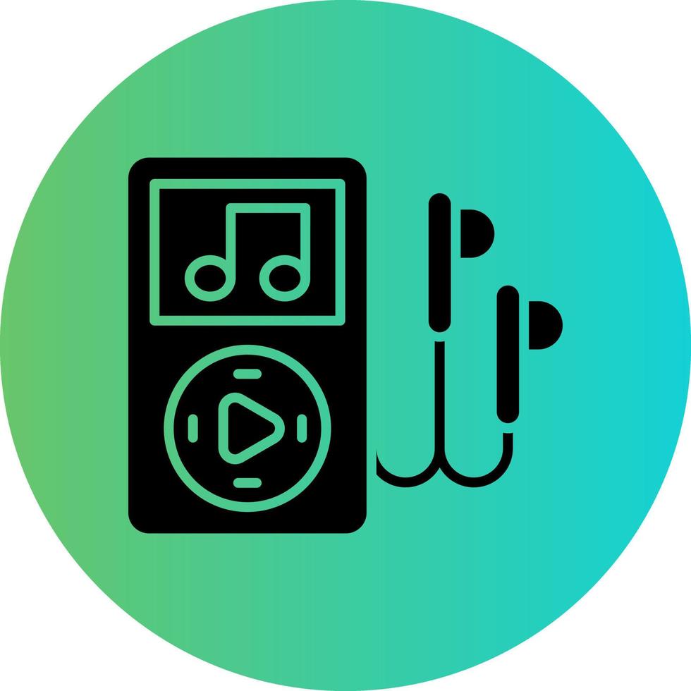 Musik-Player-Vektor-Icon-Design vektor