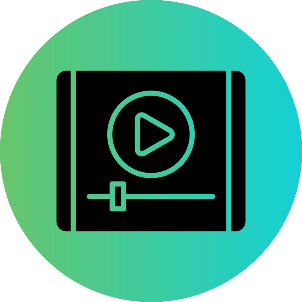 Video-Player-Vektor-Icon-Design vektor