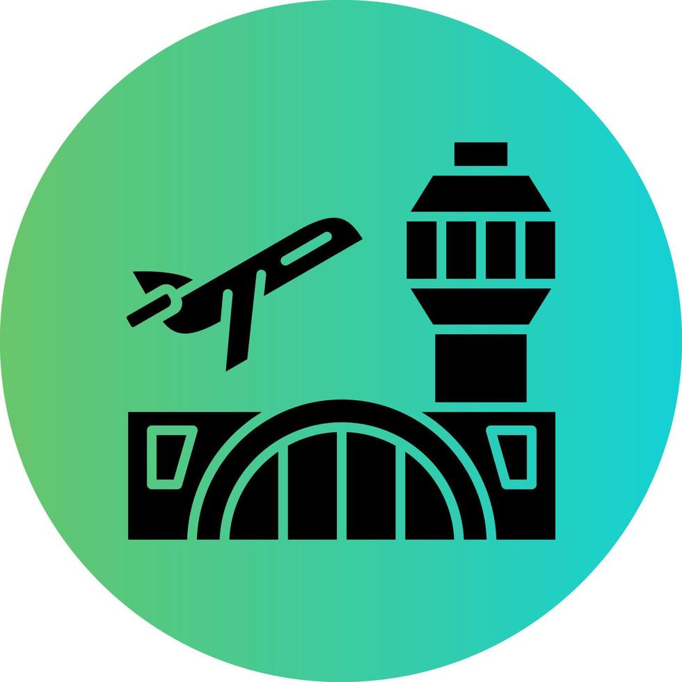 Flughafen-Vektor-Icon-Design vektor