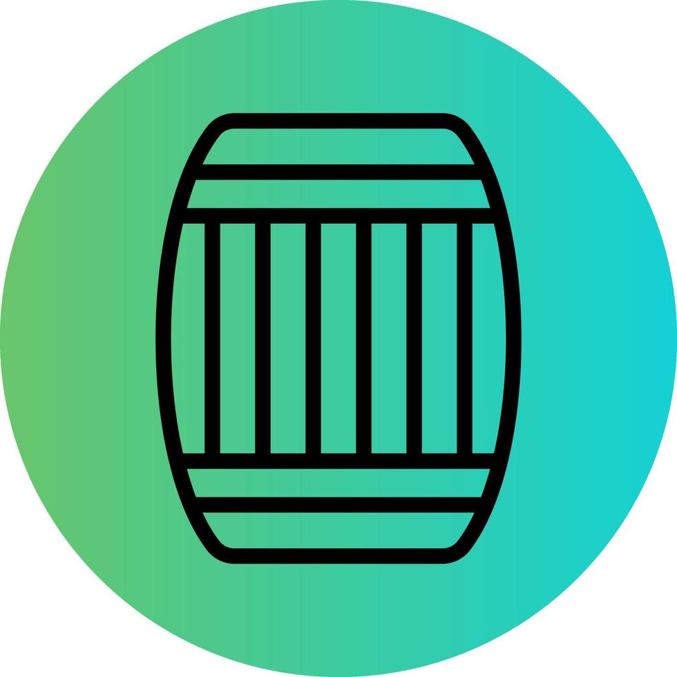 Barrel-Vektor-Icon-Design vektor