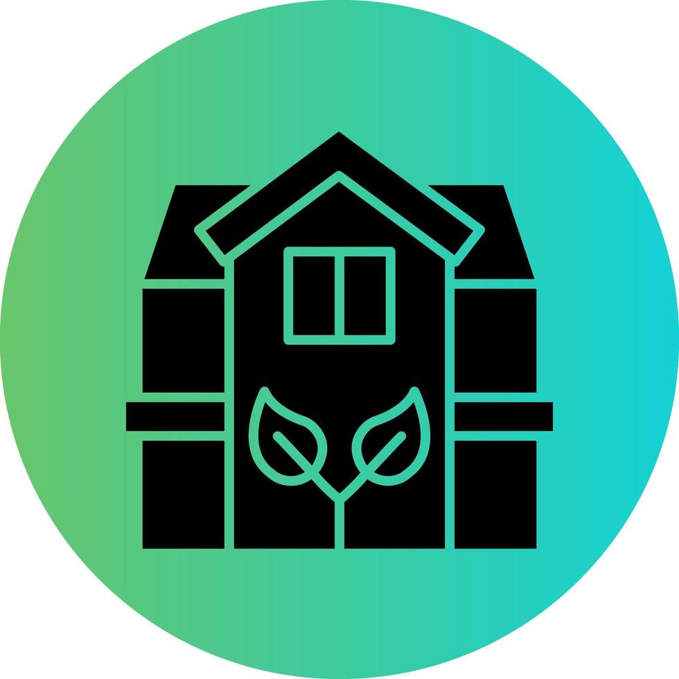 eco hus vektor ikon design