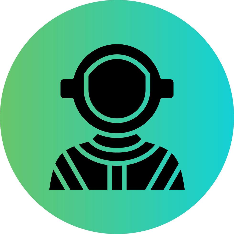 Astronauten-Vektor-Icon-Design vektor