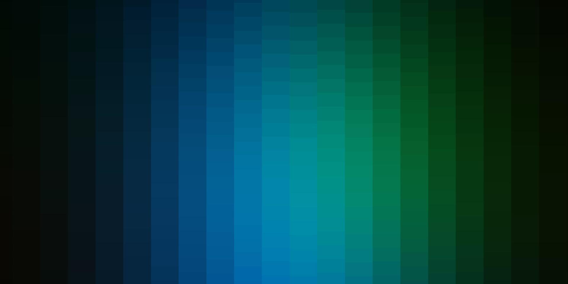dunkelblaue, grüne Vektortextur im rechteckigen Stil. vektor