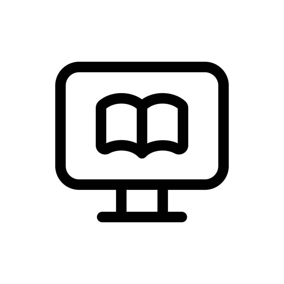 einfach online Bibliothek Symbol. das Symbol können Sein benutzt zum Webseiten, drucken Vorlagen, Präsentation Vorlagen, Illustrationen, usw vektor